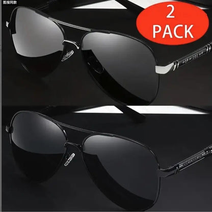 Aviator Sunglasses for Women & Men 2-Pack