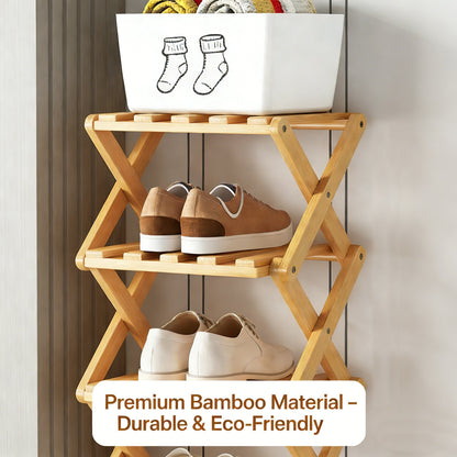 The 9-Tier Bamboo Rack: 3-Tier, 6-Tier, and 9-Tier No-Assembly Storage Solution!
