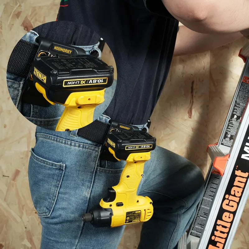 [ ]Drill Holder Belt Clip | Heavy-Duty & Hands-Free | Instant Tool Access for Pros