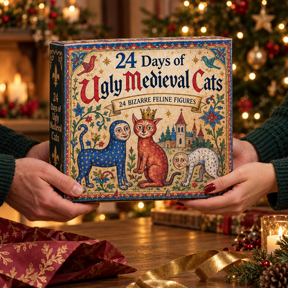 24 Days of Ugly Medieval Cats Hilariously Weird Cat Advent Calendar 2026