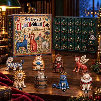 24 Days of Ugly Medieval Cats Hilariously Weird Cat Advent Calendar 2026