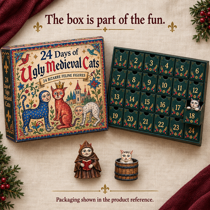24 Days of Ugly Medieval Cats Hilariously Weird Cat Advent Calendar 2026