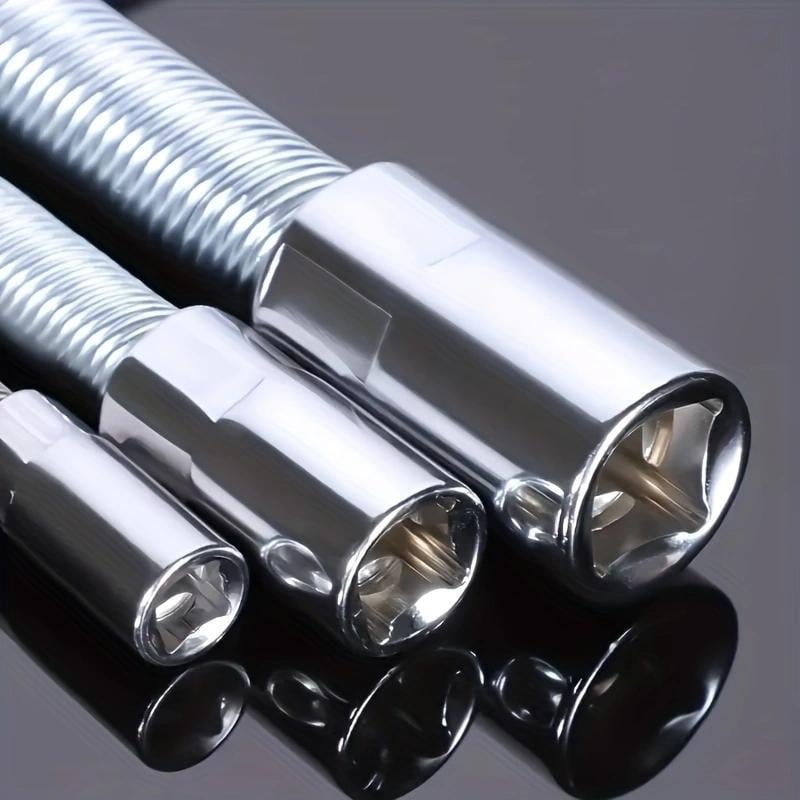 2026 1/2 Inch 35cm Socket Ratchet Wrench Set - 3 Bendable Shafts, Wrench Extender Tool, Connecting Rod