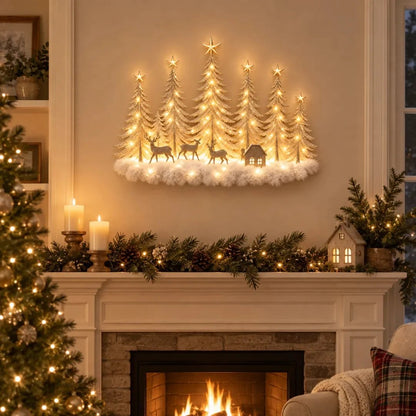 Winterglow Grove Lighted Woodland Christmas Wall Decor