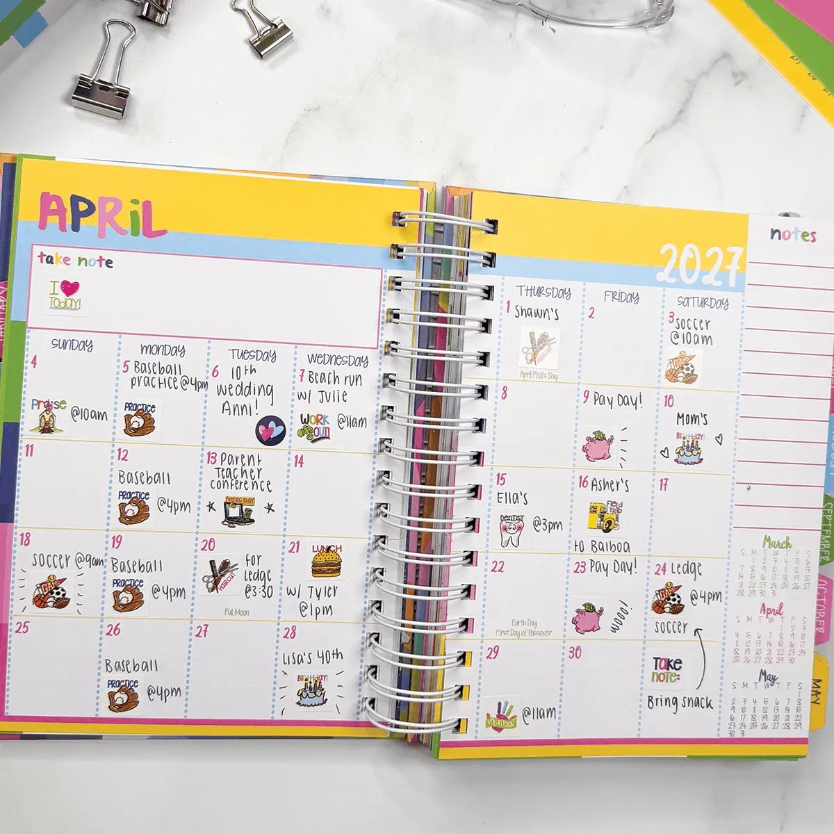 2027 2028 Reminder Binder 24-Month All-in-One Life Planner