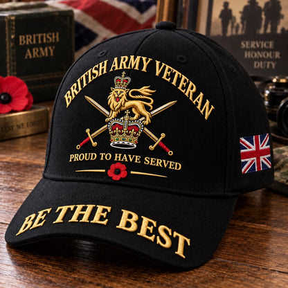 British Army Veteran Cap Proud to Have Served