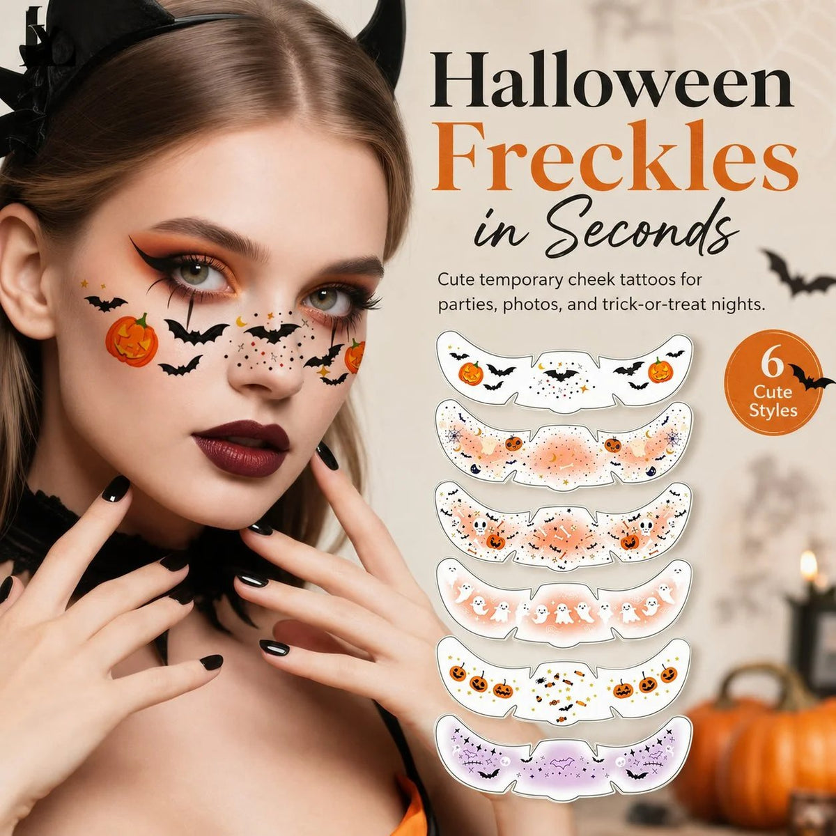 Temporary Freckle Face Tattoos 6 Fun Styles for Every Mood Festivals, Parties & Daily Looks