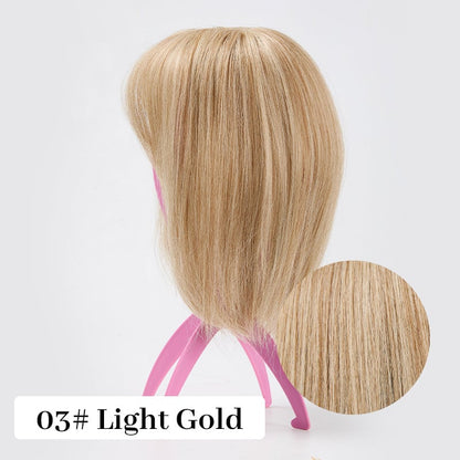 Superior Quality-Natural Hair Toppers With Bangs For Women