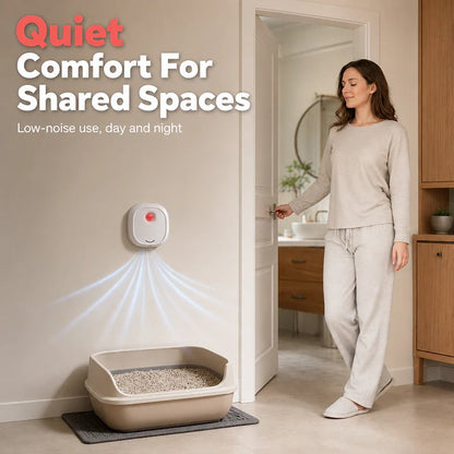 Say goodbye to unpleasant odors with it! Smart Quiet Pet Odor Eliminator