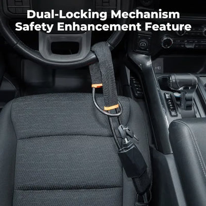 Steering Wheel Lock Seat Belt