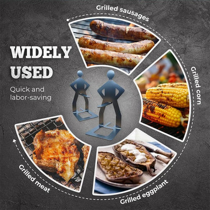 Outdoor prankster Stainless Steel BBQ Sausage Holder