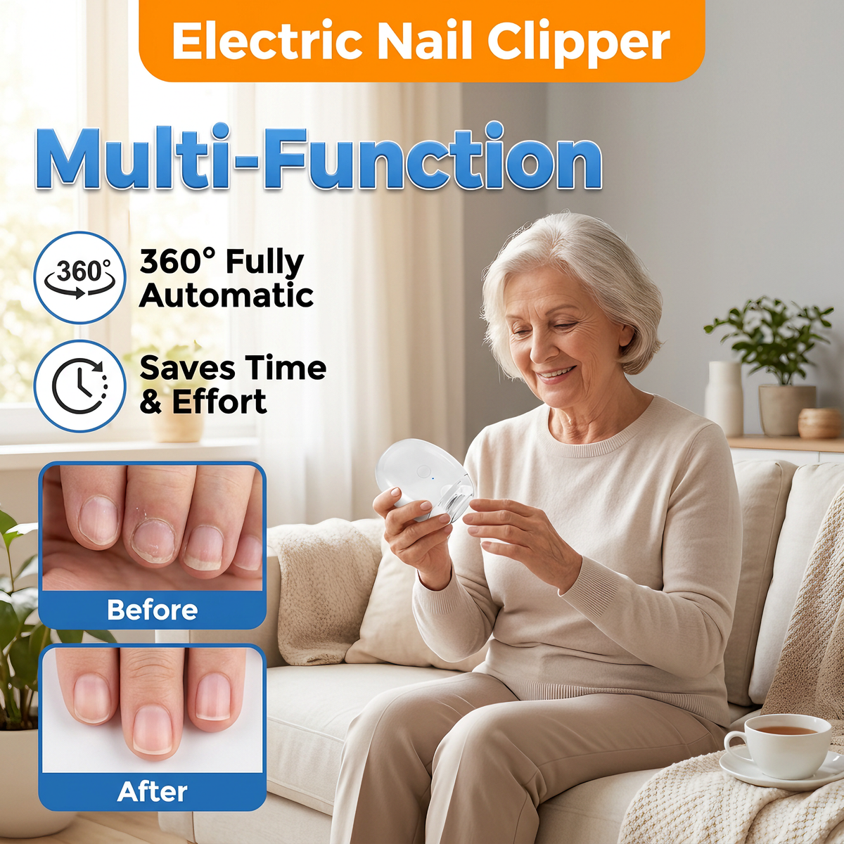 Universal Automatic Fingernail Grinder for Adults and Children