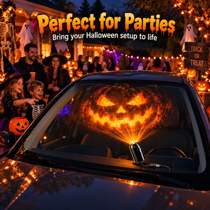Halloween USB Ghost Projector 7 Spooky Slides & 360 Adjustable Light