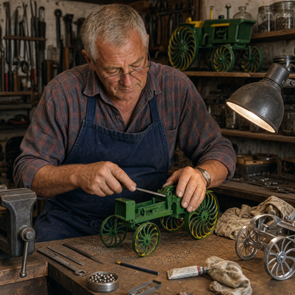 Only -Earl's Handmade Tractor Wind Spinner