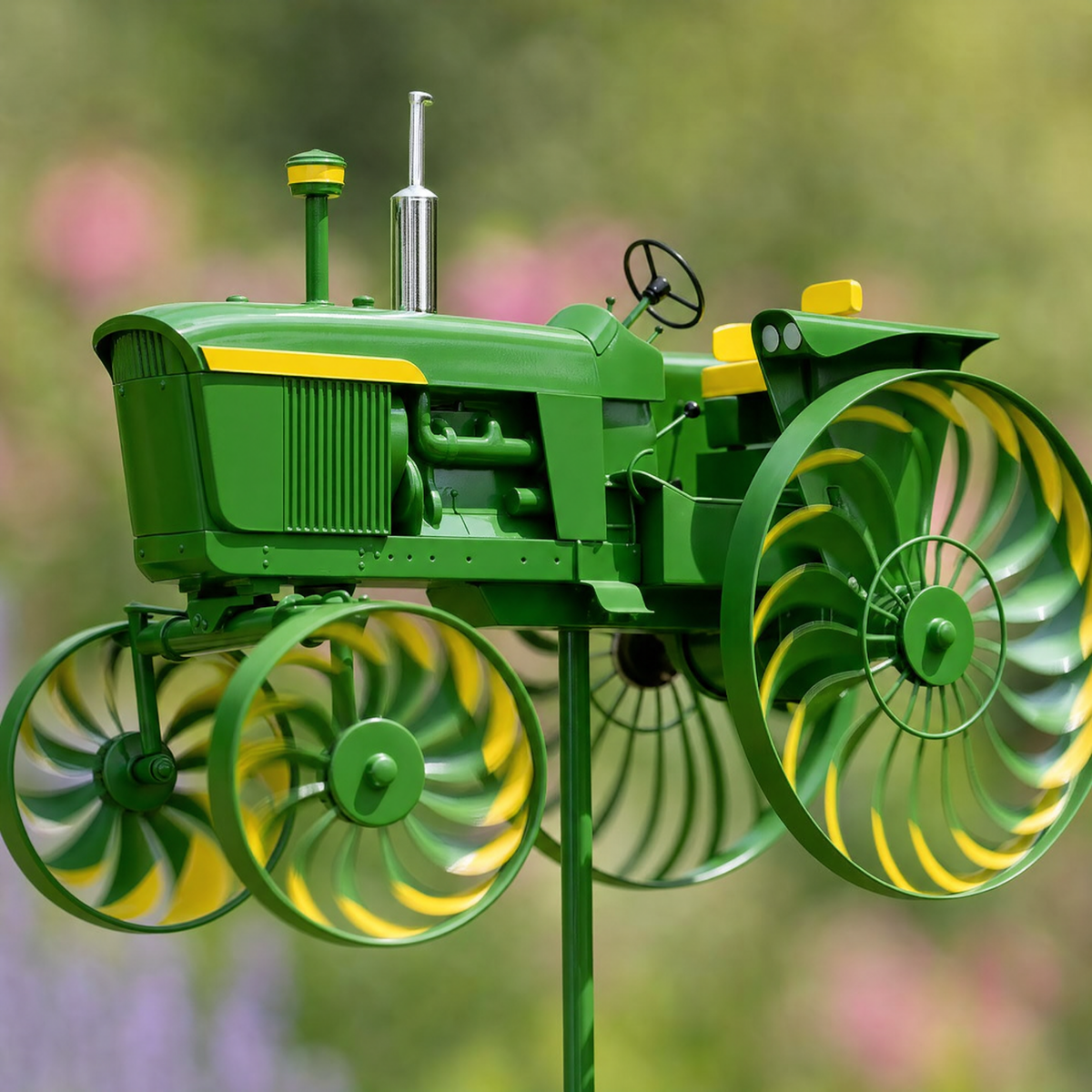 Only -Earl's Handmade Tractor Wind Spinner