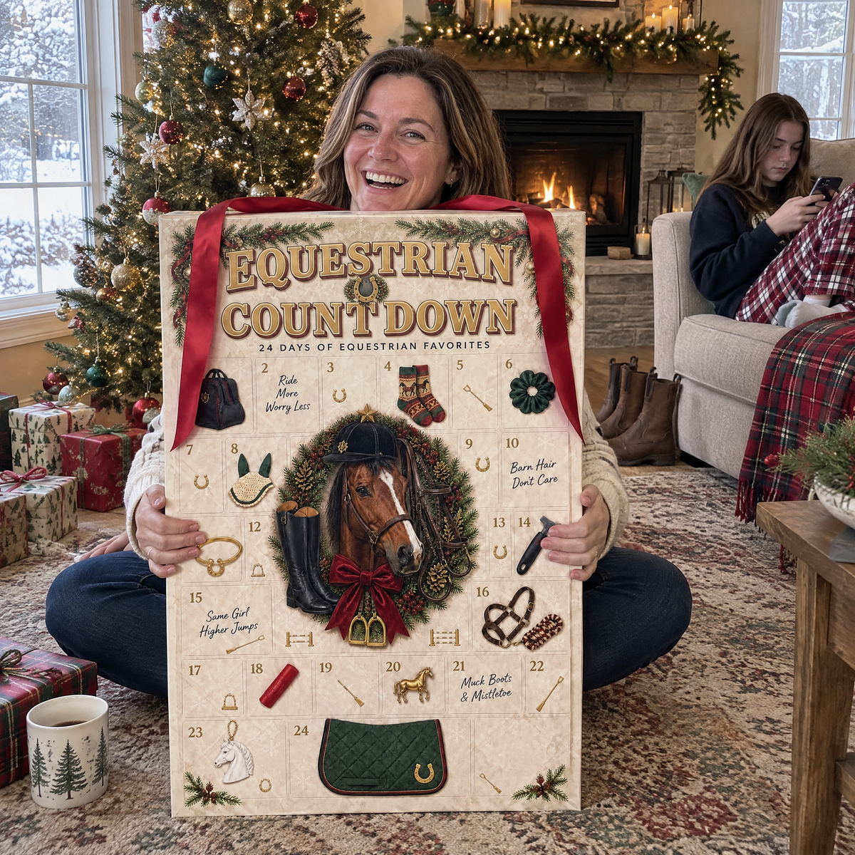 24-Day Equestrian Advent Calendar Full-Size Horse Gear Surprises
