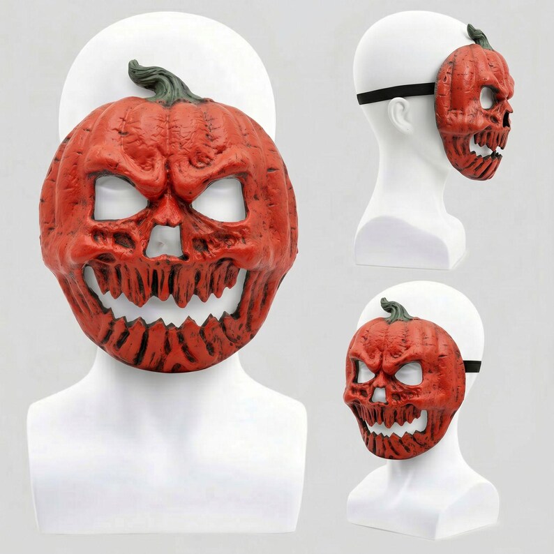 The Evil Jack-O'-Lantern Premium Pumpkin Skull Horror Mask