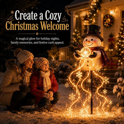 Santa s Golden Gift Fountain Light