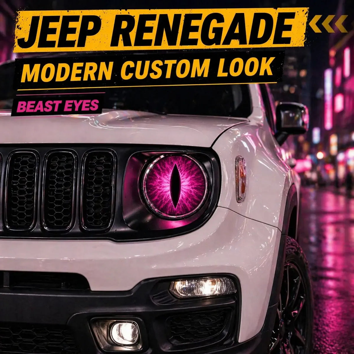NOW Beast Eyes Car Headlight Stickers