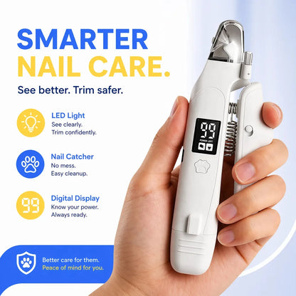 2-in-1 Smart Pet Nail Clipper & Grinder