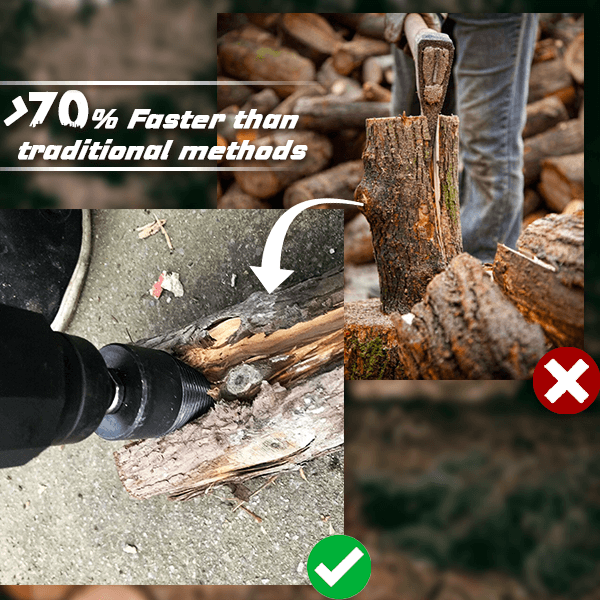 2026! The Professional Upgrade for Firewood Prep. Durable Drill Set Makes Quick Work of Logs