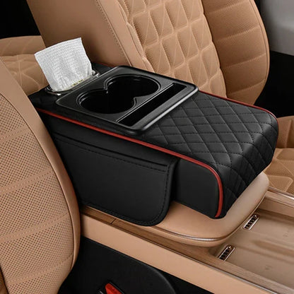 2026 Upgraded Model High-quality leather Multifunctional Car Armrest Cushion