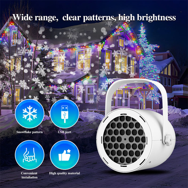 Best Christmas Gift 16-Pattern USB Christmas Projector Light