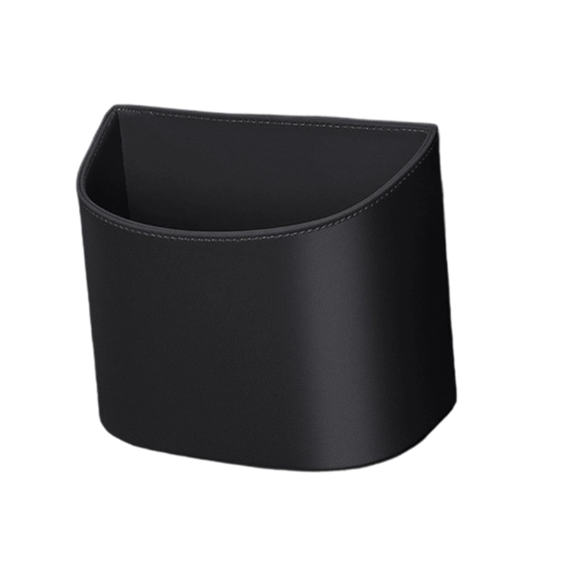Leather Car Door Cup Holder Wide mouth opening, easy reach for drinks & phone