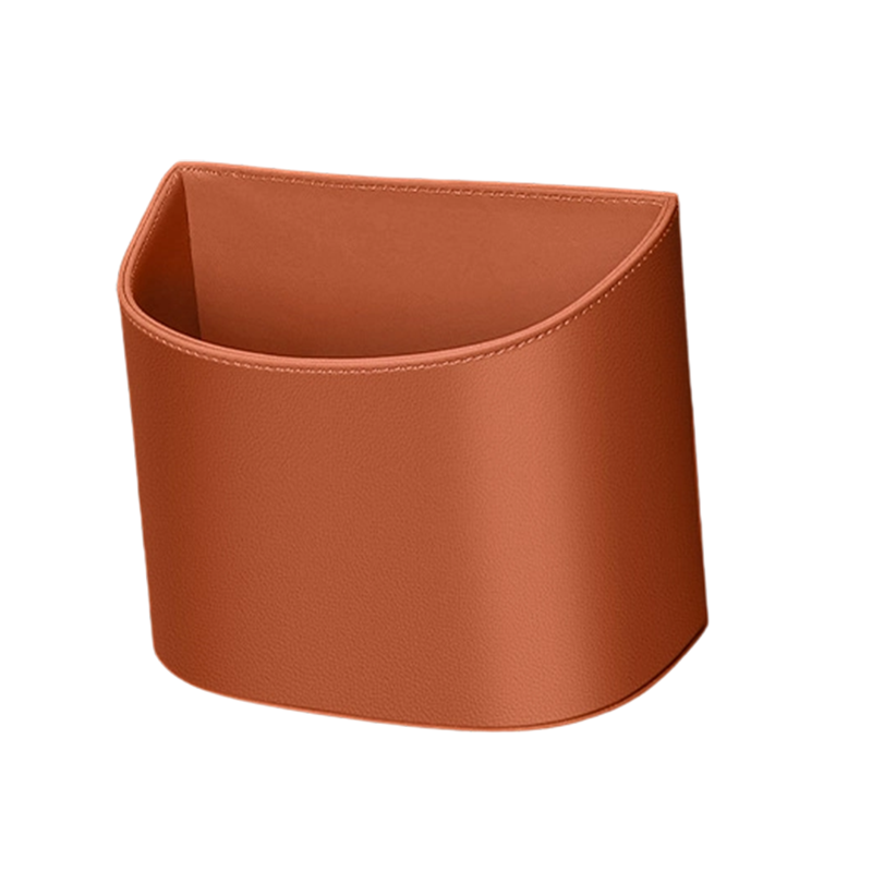 Leather Car Door Cup Holder Wide mouth opening, easy reach for drinks & phone