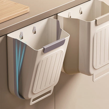 Collapsible Hanging Trash Can for Kitchen Cabinet Door Space-Saving Waste Bin (6L/11L)