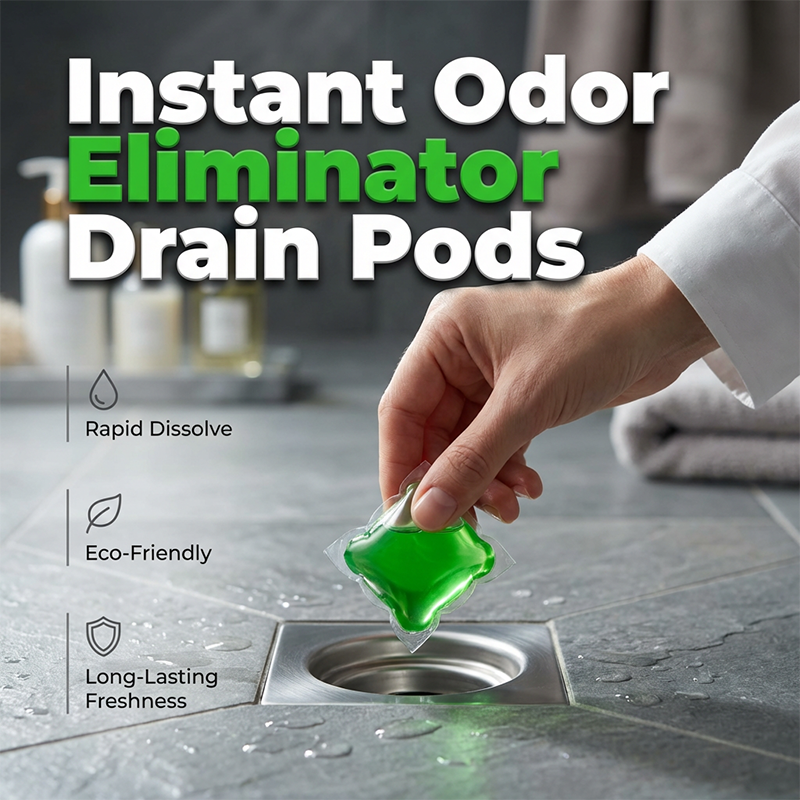 2026! Drain Deodorizer Pods Bio enzyme formula neutralizes smells at the source. Instant fresh scent