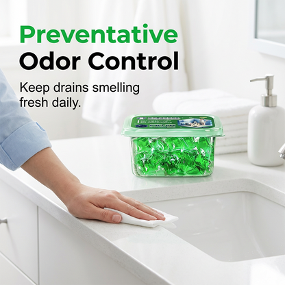 2026! Drain Deodorizer Pods Bio enzyme formula neutralizes smells at the source. Instant fresh scent