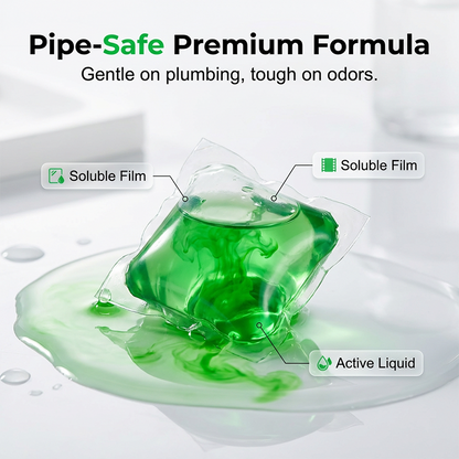 2026! Drain Deodorizer Pods Bio enzyme formula neutralizes smells at the source. Instant fresh scent