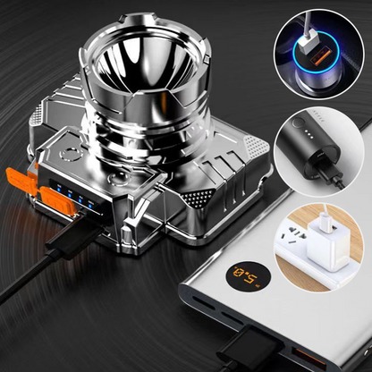 [Bright Gift:! ] Portable Waterproof Smart LED Headlamp Outdoor Fishing Essential, Motion Sensor