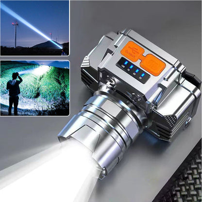 [Bright Gift:! ] Portable Waterproof Smart LED Headlamp Outdoor Fishing Essential, Motion Sensor