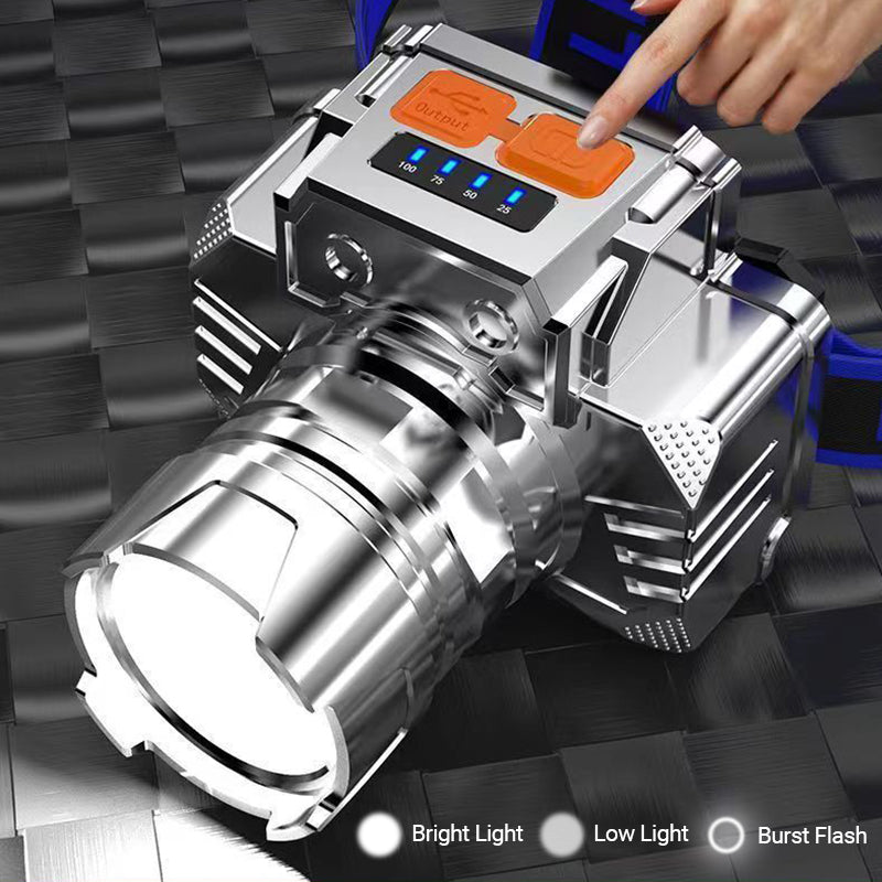 [Bright Gift:! ] Portable Waterproof Smart LED Headlamp Outdoor Fishing Essential, Motion Sensor