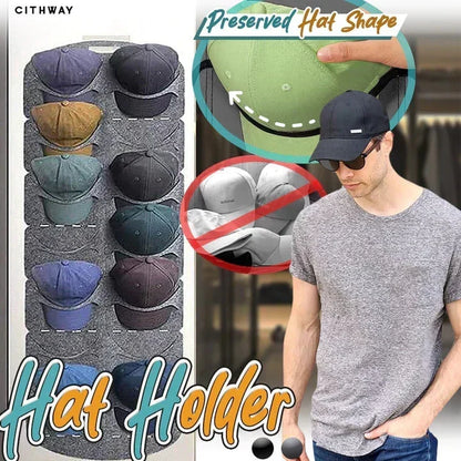 2026! Hanging Hat Rack with 14 Pockets Keeps hats in shape, no creases. Space saving