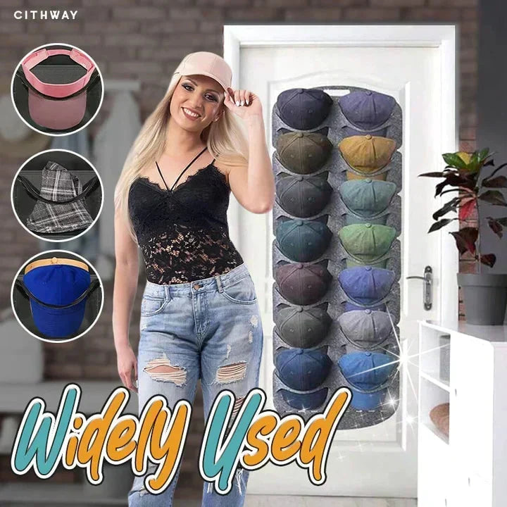 2026! Hanging Hat Rack with 14 Pockets Keeps hats in shape, no creases. Space saving