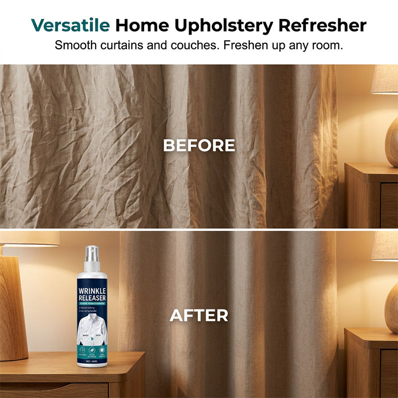 Instant wrinkle release no iron, travel-ready, static-free & fresh