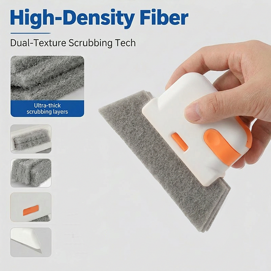 3-in-1 Window Track Deep Cleaning Tool Scrub, Brush & Clean Tight Gaps