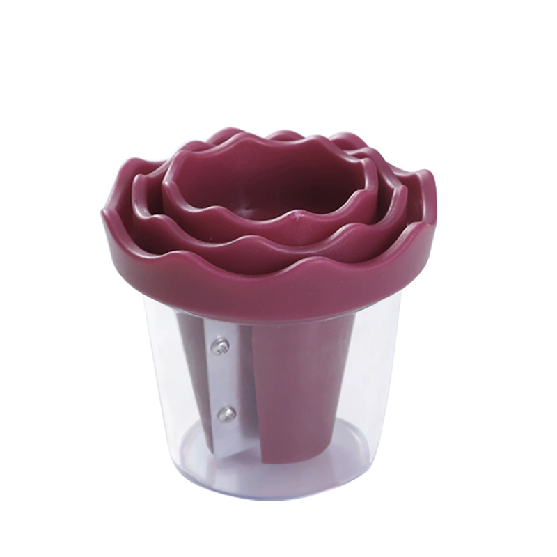 Manual Vegetable Spiralizer and Curler for Rose Flower Carving Turn Carrots into Restaurant-Style Roses in 60 Seconds!