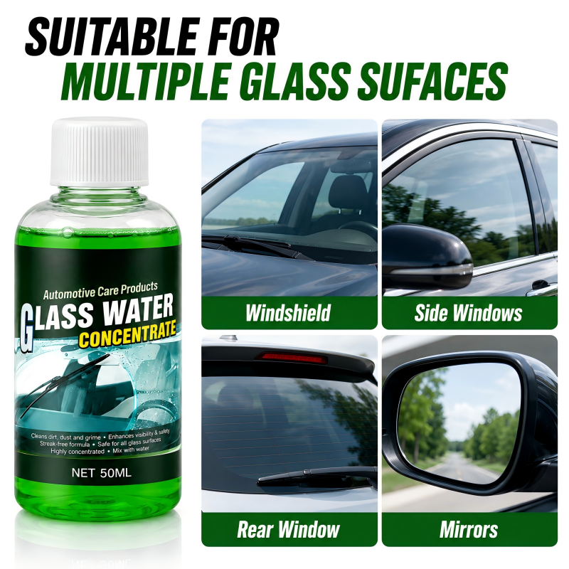 2026 Glass Concentrate 10ml makes 1L, cuts bugs & grime, streak-free