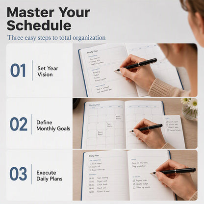 2027 Daily Planner Weekly & Monthly Organizer for Goals, Schedules & Productivity