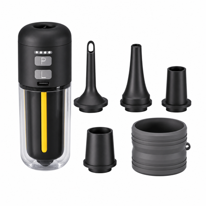 Portable Outdoor Air Pump and Deflator with Emergency Light Ambient Light and SOS Function for Pool Floats Inflatable