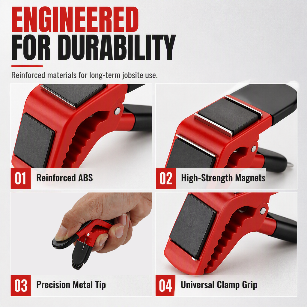Magnetic Paint Brush Holder Clip Hands-Free Universal Clamp for Cleaner, Easier Painting