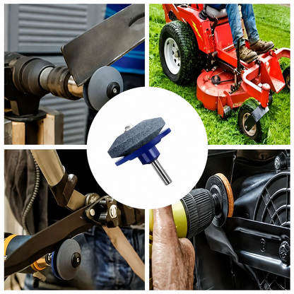 Mower Blade Sharpening Attachment Fits Most Drills, Fast & Simple