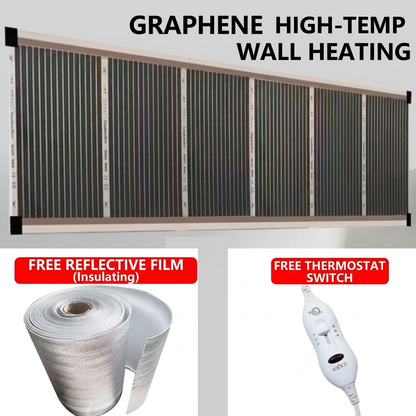 3-Second Rapid Heating Honeycomb Graphene Far-Infrared Ceramic Wall Heater | Low Noise